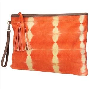 NWOT**FLORA BELLA suede clutch